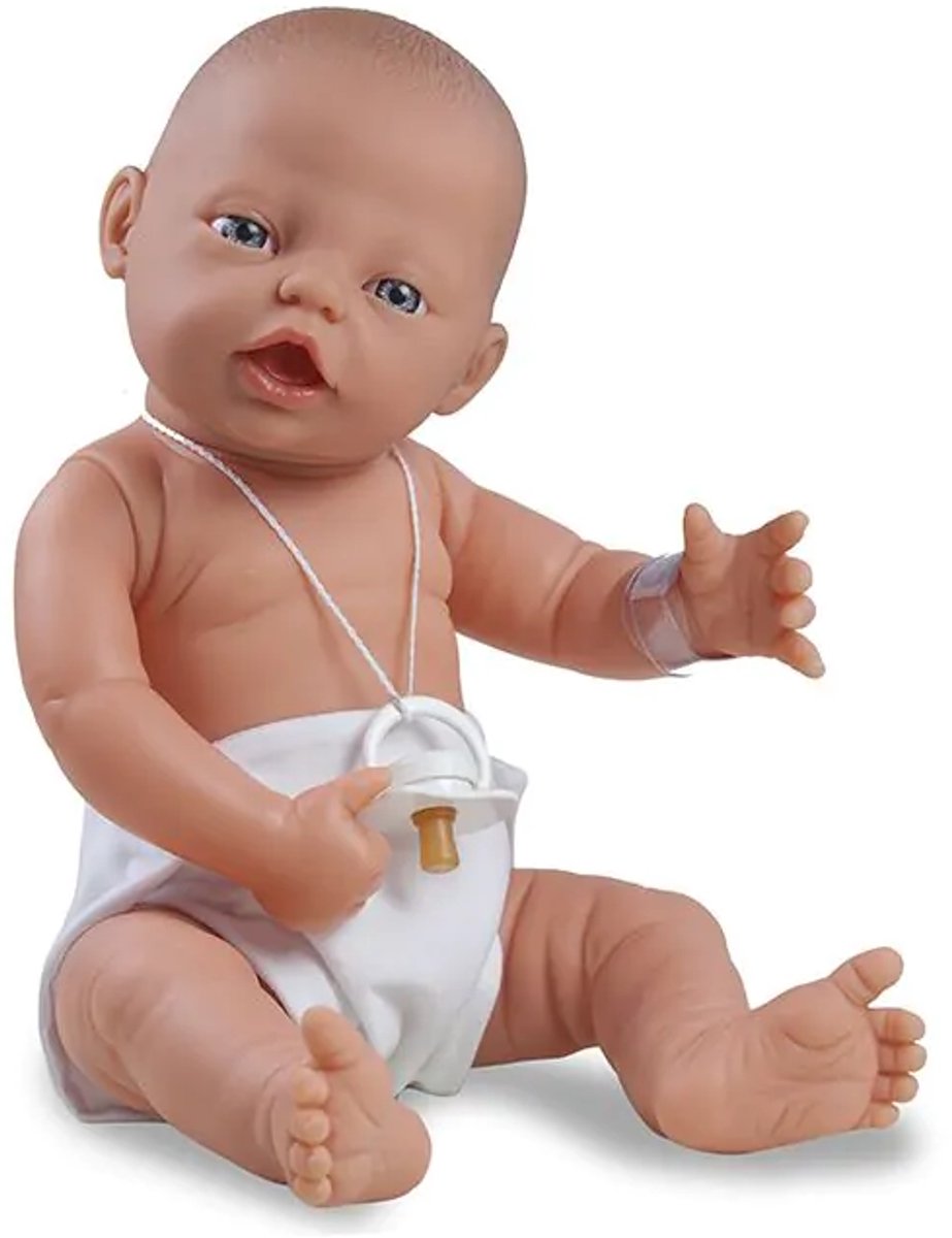 Babypop 45 cm meisje Mila vrolijk - The Doll Factory - vanaf 3 jaar