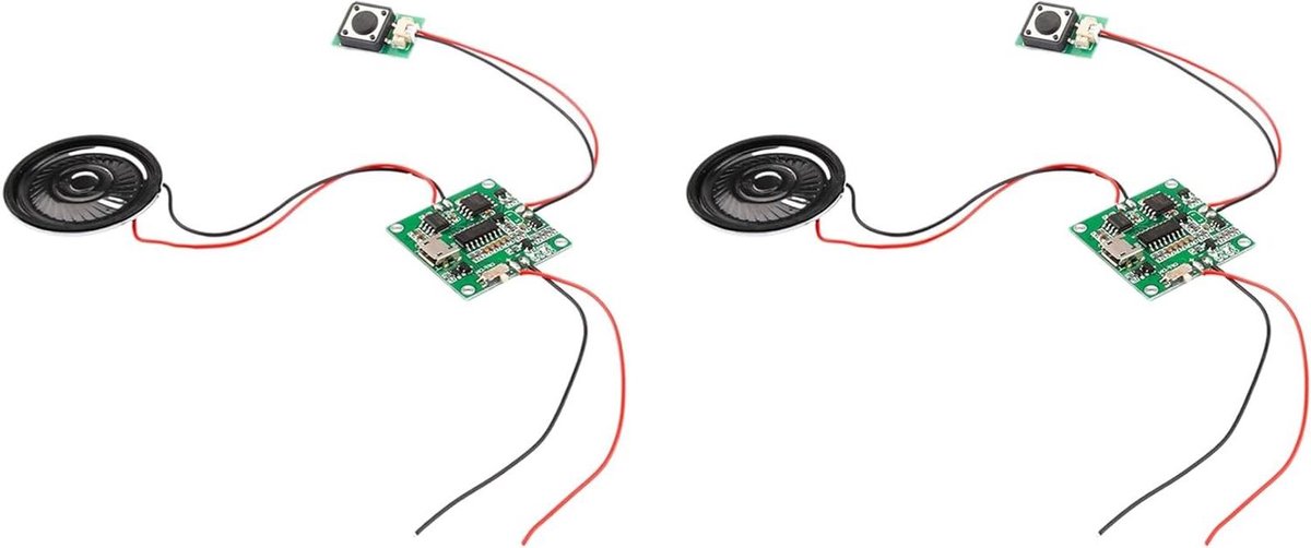Opneembare Muziek Module - Wenskaart Module - DIY Projecten - 8MB Geheugen - 2 Stuks - Niet gespecificeerd