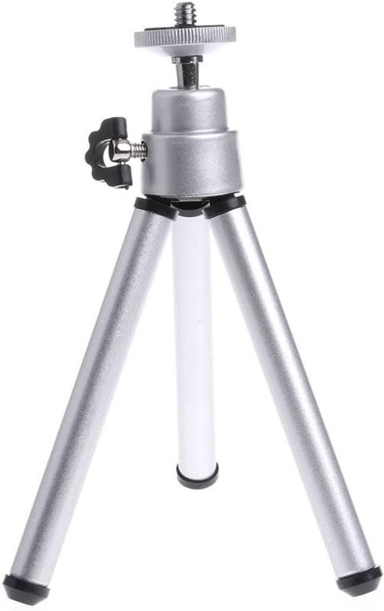 Flexibel Statief - Camera Stand - Foto's Maken - Uitschuifbare Poten - 15-20 cm - Zilver