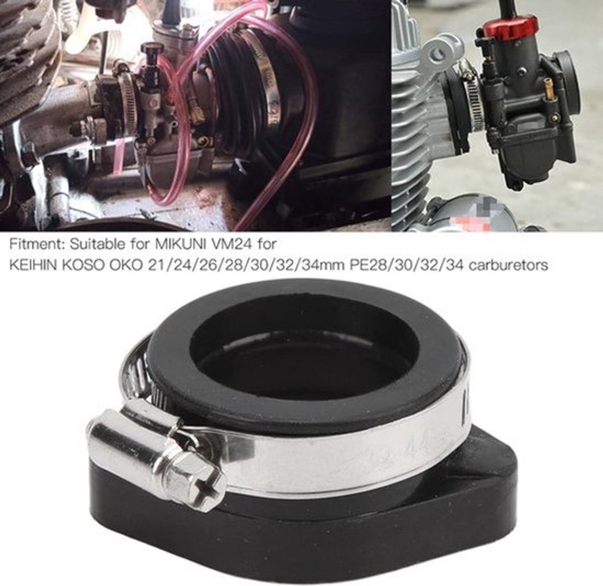 Carburateur inlaat manifold adapter - Geschikt voor (47-28MM) - Motorfiets, Boot