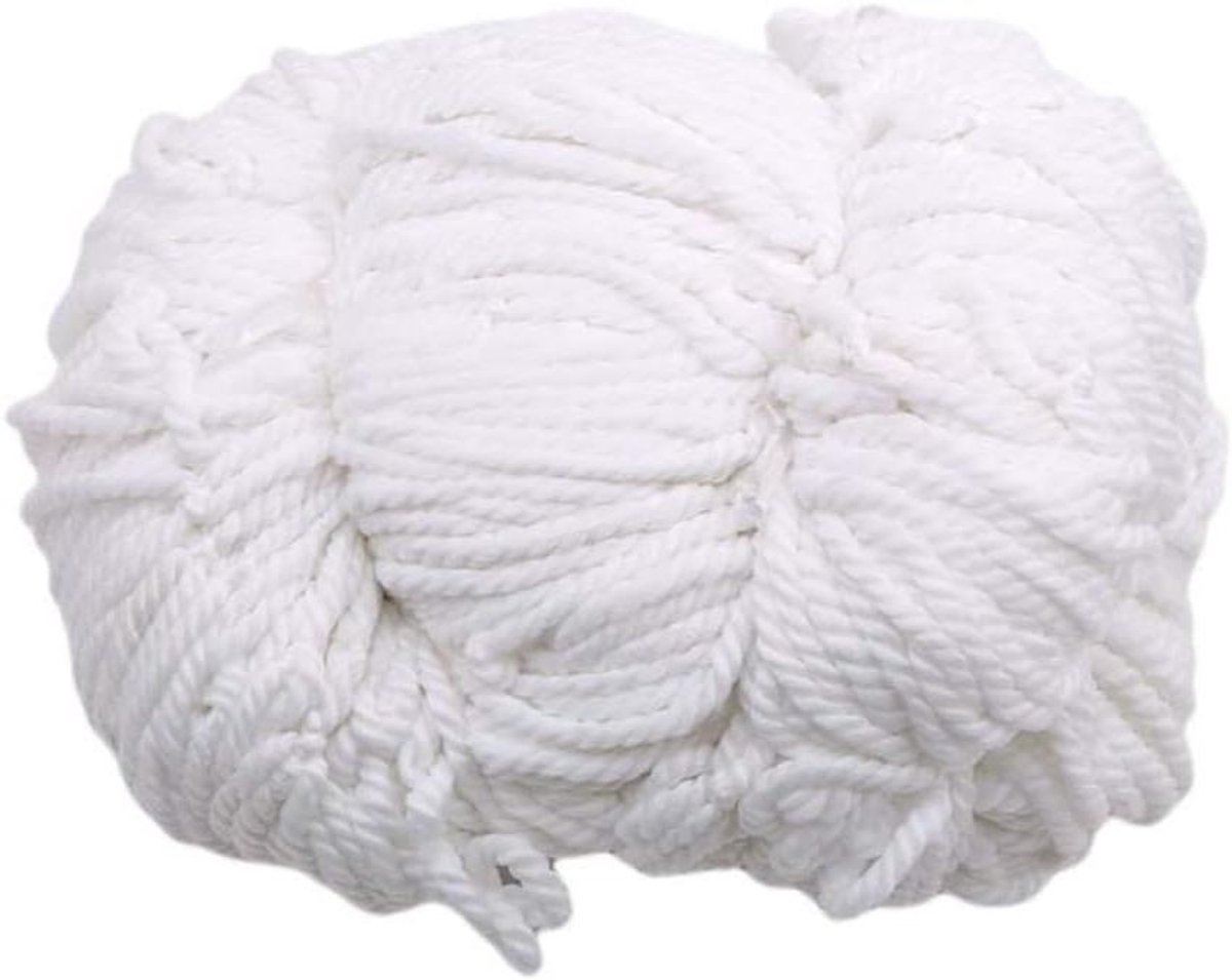 Voetbal Doelnet - Voetbalnet Vervanging - Sport Training - Slagvast Polypropyleen - 2.4x1.2m - Wit