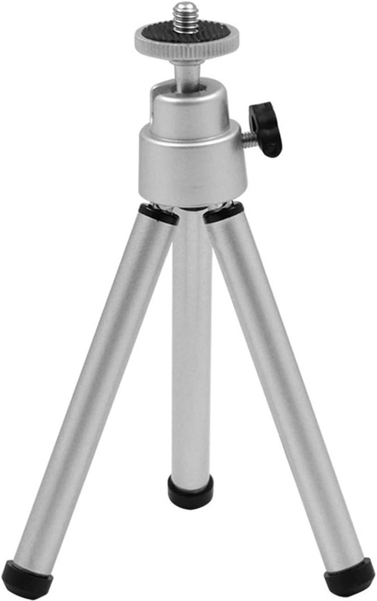 Mini Projector Statief - Halter Beugel - Beeld Projecteren - Flexibele Poten - 2 Stuks - Zilver