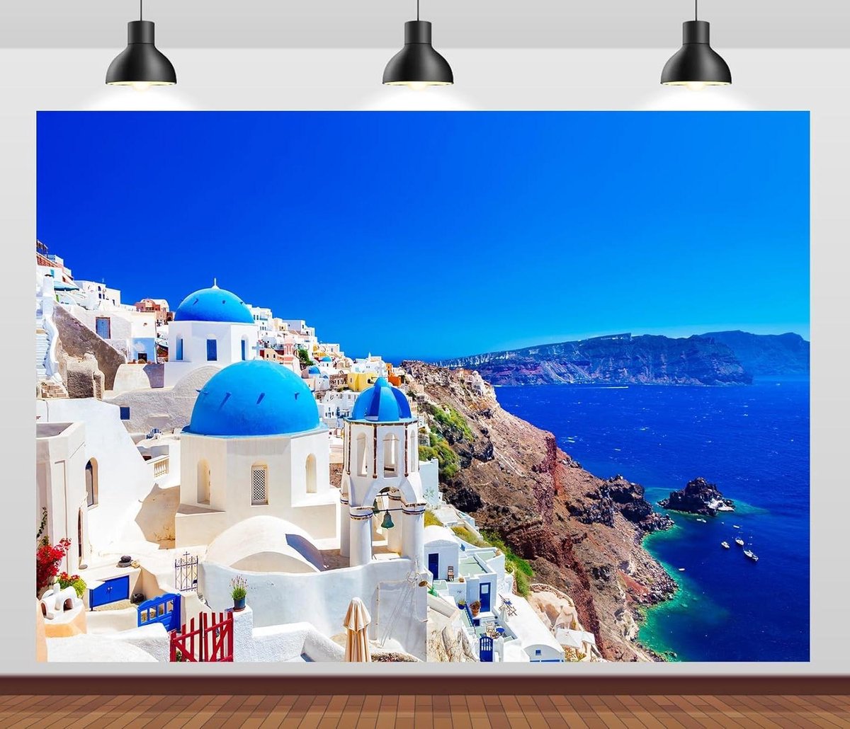 Fotoachtergrond - Decoratieve achtergrond - Feestversiering - Wasbaar polyester - 12x8ft - Stad
