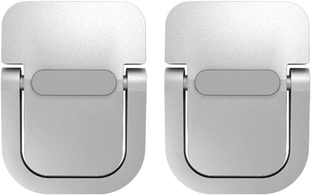 Laptop Metalen Stand - Notebook Koeling - Verbeteren Zithouding - Zinklegering - 3 x 4 cm - Zwart