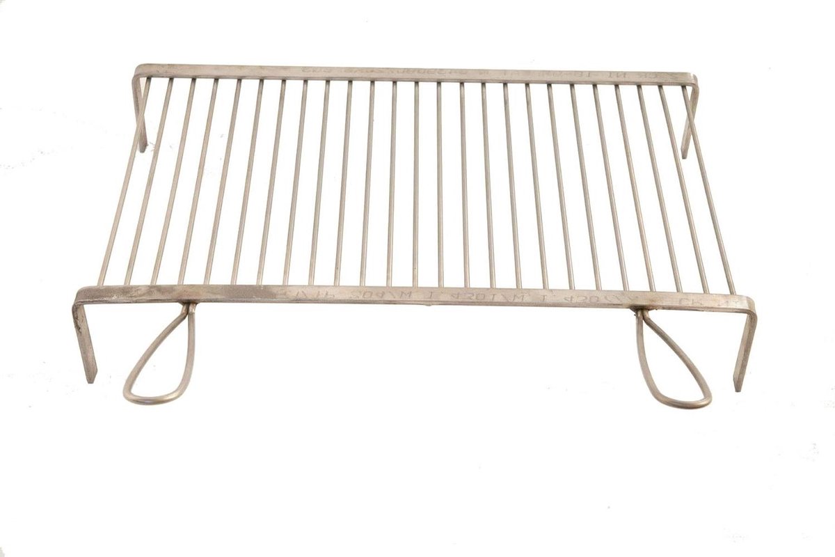 Grillrooster Roestvrij Staal - BBQ Rooster - Buiten Koken - Handgemaakt Ambachtelijk - 60 x 37 cm - Zilverkleurig