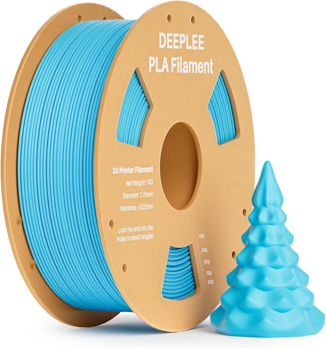 3D Printer Filament - PLA Materiaal - Objecten Printen - Hoge Maatnauwkeurigheid - 1.75 mm 1 kg - Hemelsblauw