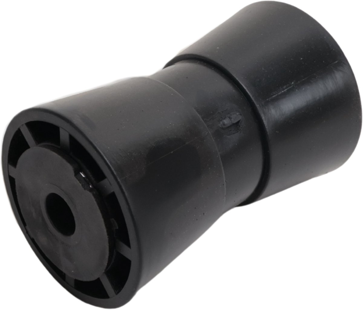 Kielrol zwart - 133x58,5 mm - naafdiameter 17 mm