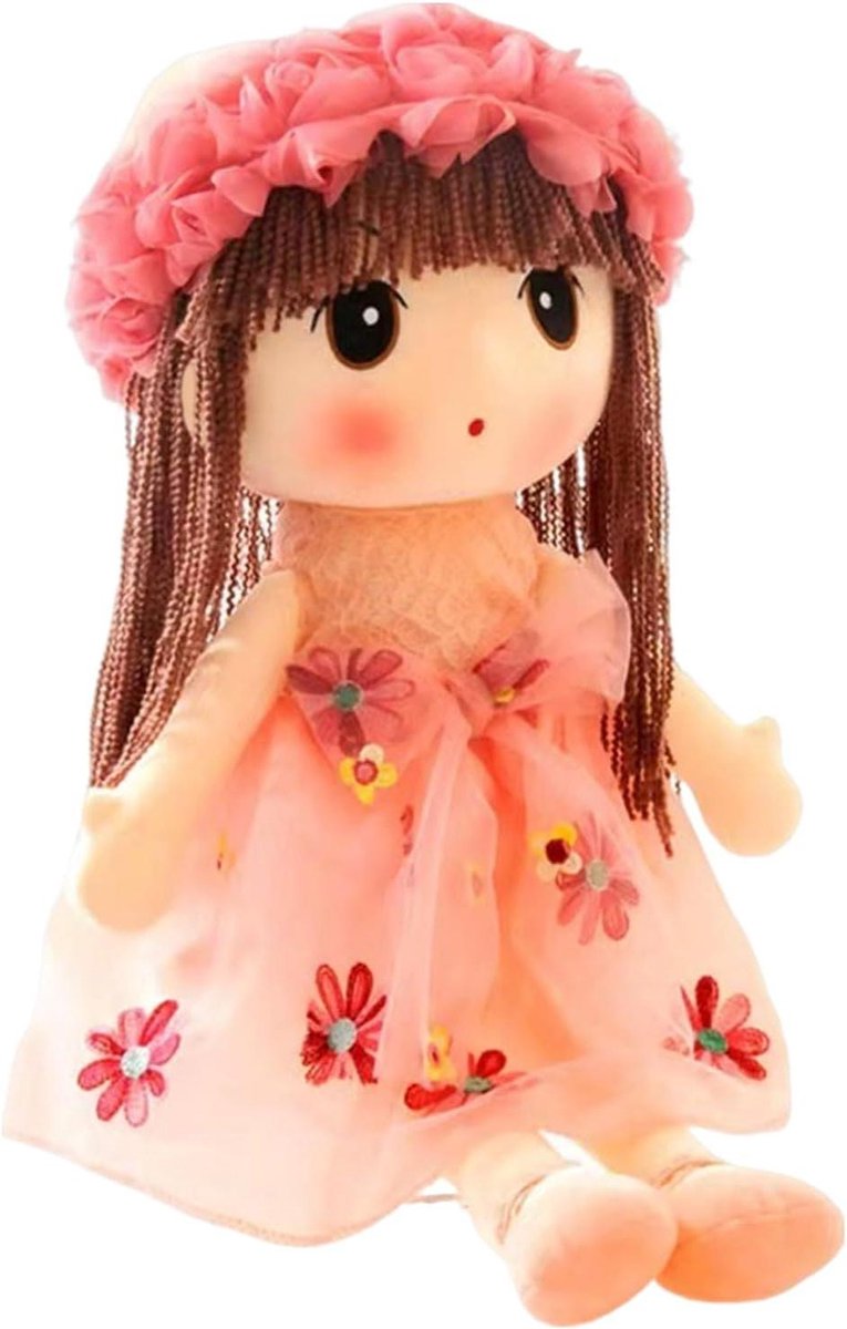 Pluche pop - Knuffelpop Stoffenpop - Slaapgenoot - Handgemaakt ontwerp - 23.4 x 14.9 x 12.1 cm - Niet gespecificeerd