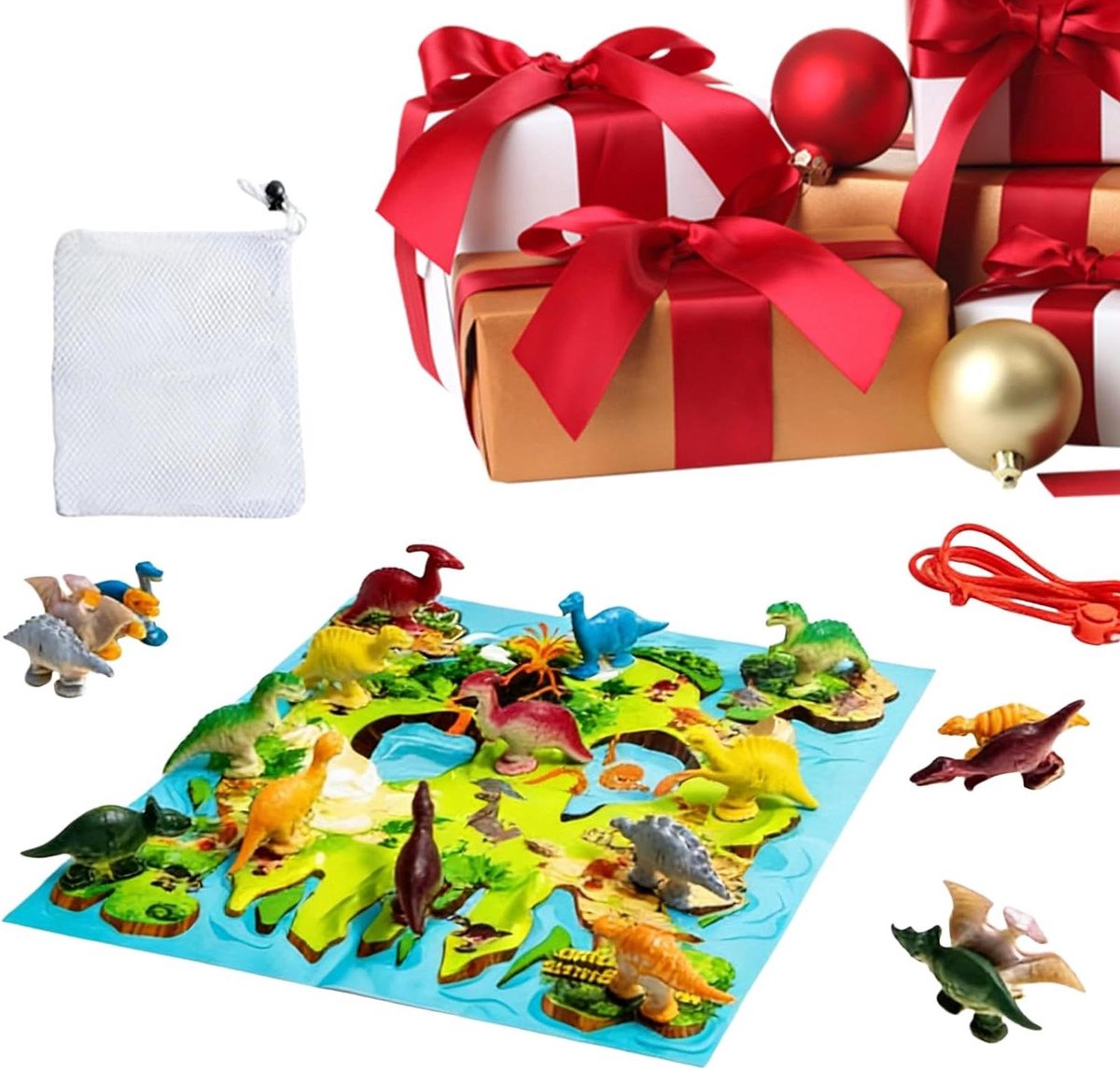 Magnetisch Schaakspel - Reis Schaakspel - Strategisch Spelen - Dinosaurus Schaakstukken - 25.9 cm - Multicolor