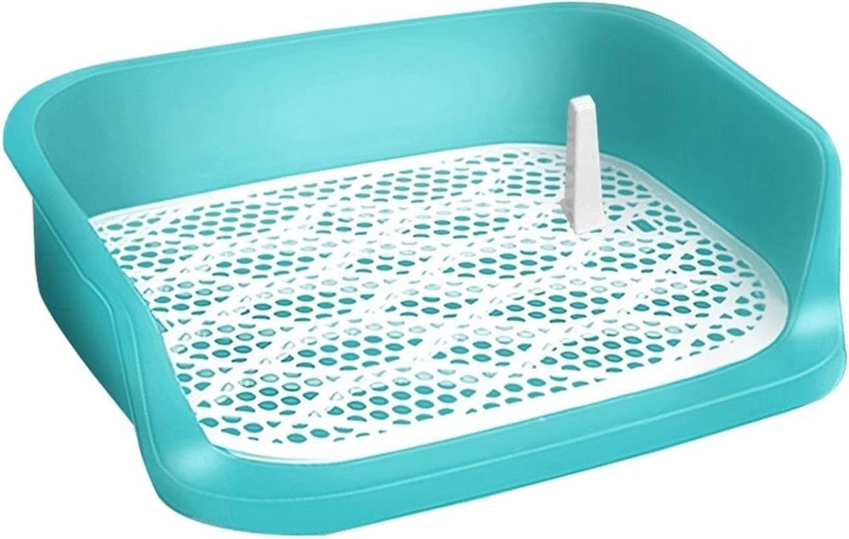 Hondentoilet - Huisdier training - Zindelijkheid trainen - Anti-splash omheining - 50 x 40 cm - Teal