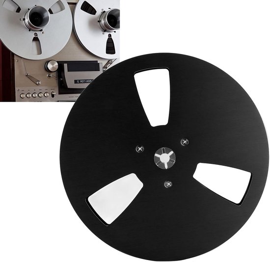 Lege 1/4 Inch Tape Reel van 7 Inch van Aluminium Legering voor Audio Opnames, Geschikt voor TEAC, 3 Gat Opening en Machine Onderdelen van Merkloos — afbeelding 3