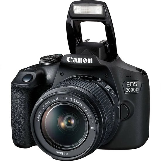 Canon EOS 2000D - Spiegelreflexcamera - + 18-55mm f/3.5-5.6 IS II-lens