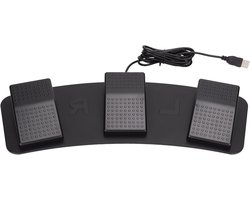 Ergonomisch Drievoudig Voetpedaal met USB-aansluiting voor Gaming, Muziek en Productiviteit, Ideaal voor Mechanische Schakelaars