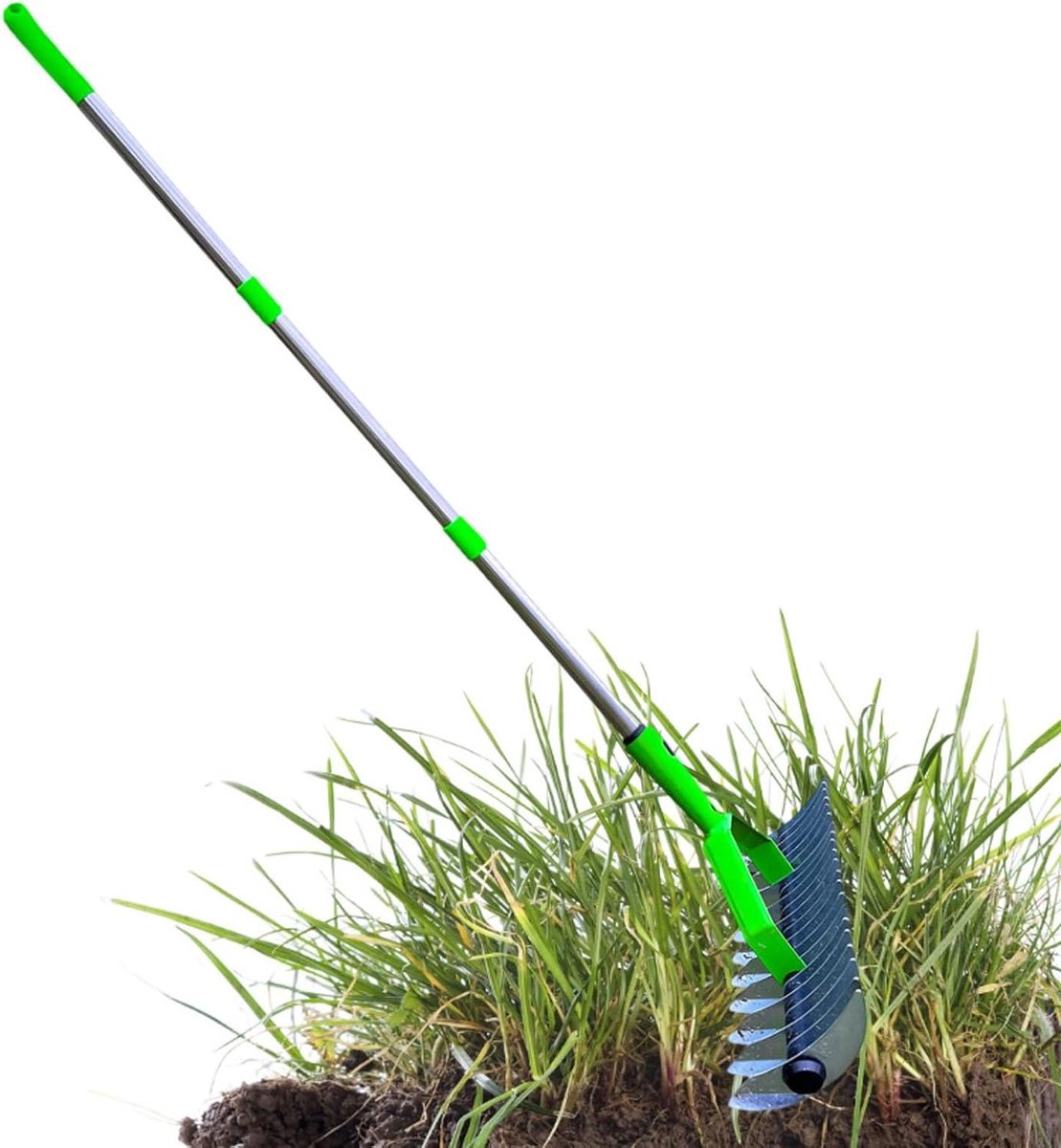 Blad Harken - Tuin Harken - Gazon Onderhoud - Ergonomische Handgreep - 27.7 cm Breed - Groen