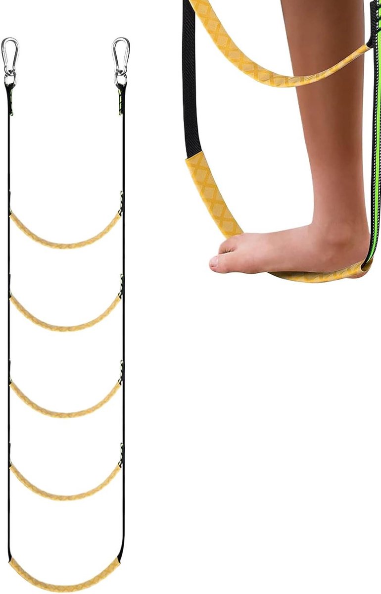 Boot Opstapkoker - Klimtouw Ladder - Watersport Hulp - Antislip Treden - 93x32 cm - Veelkleurig