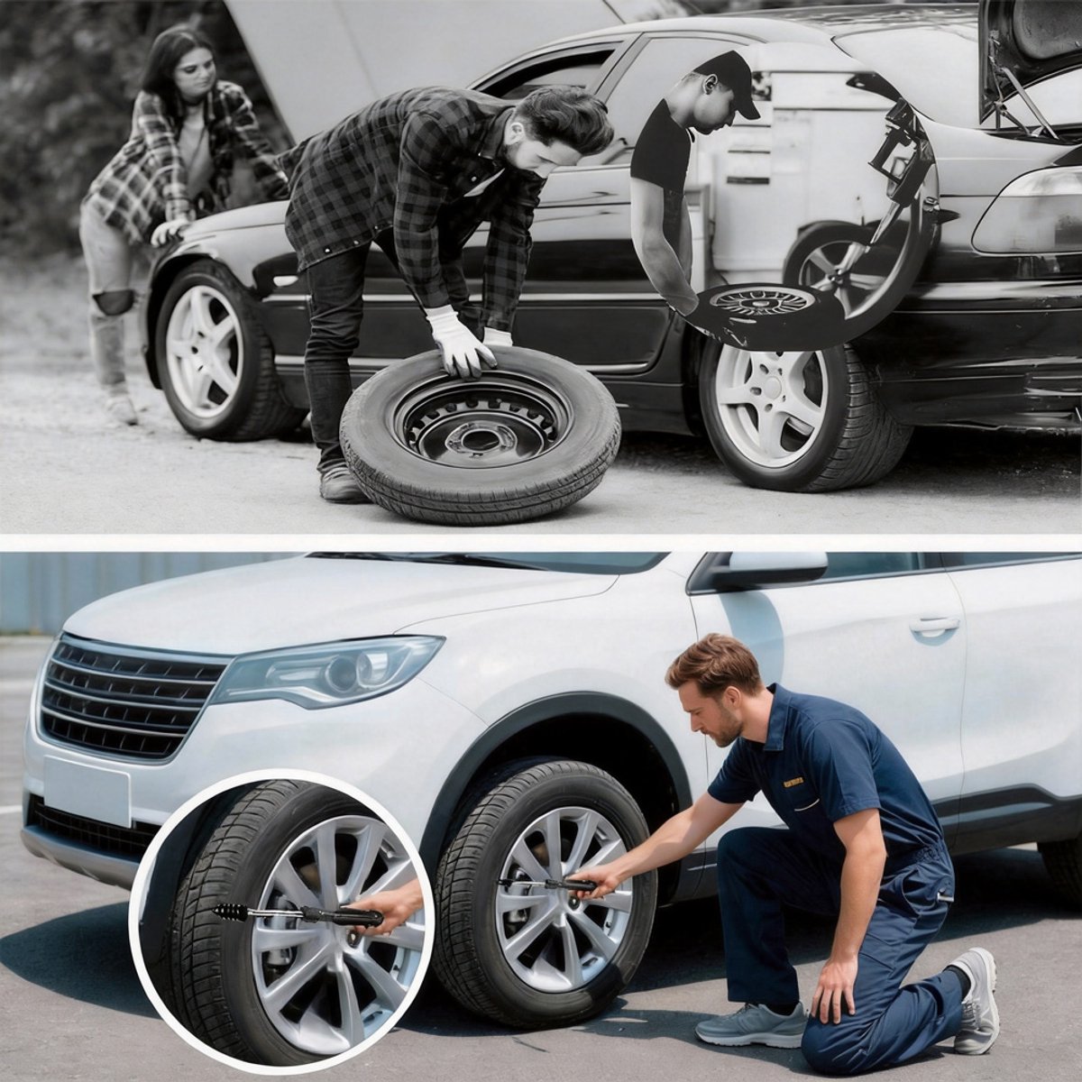 Bandenreparatieset - Tubeless Band Reparatieset met Schroeven - 84-Delig Compleet - Carbonstaal & Rubber voor Luchtdichtheid - Geen Demontage Nodig - Antislip Schroevendraaier Inbegrepen - Voor Auto, Motor & Onderweg thumbnail 8