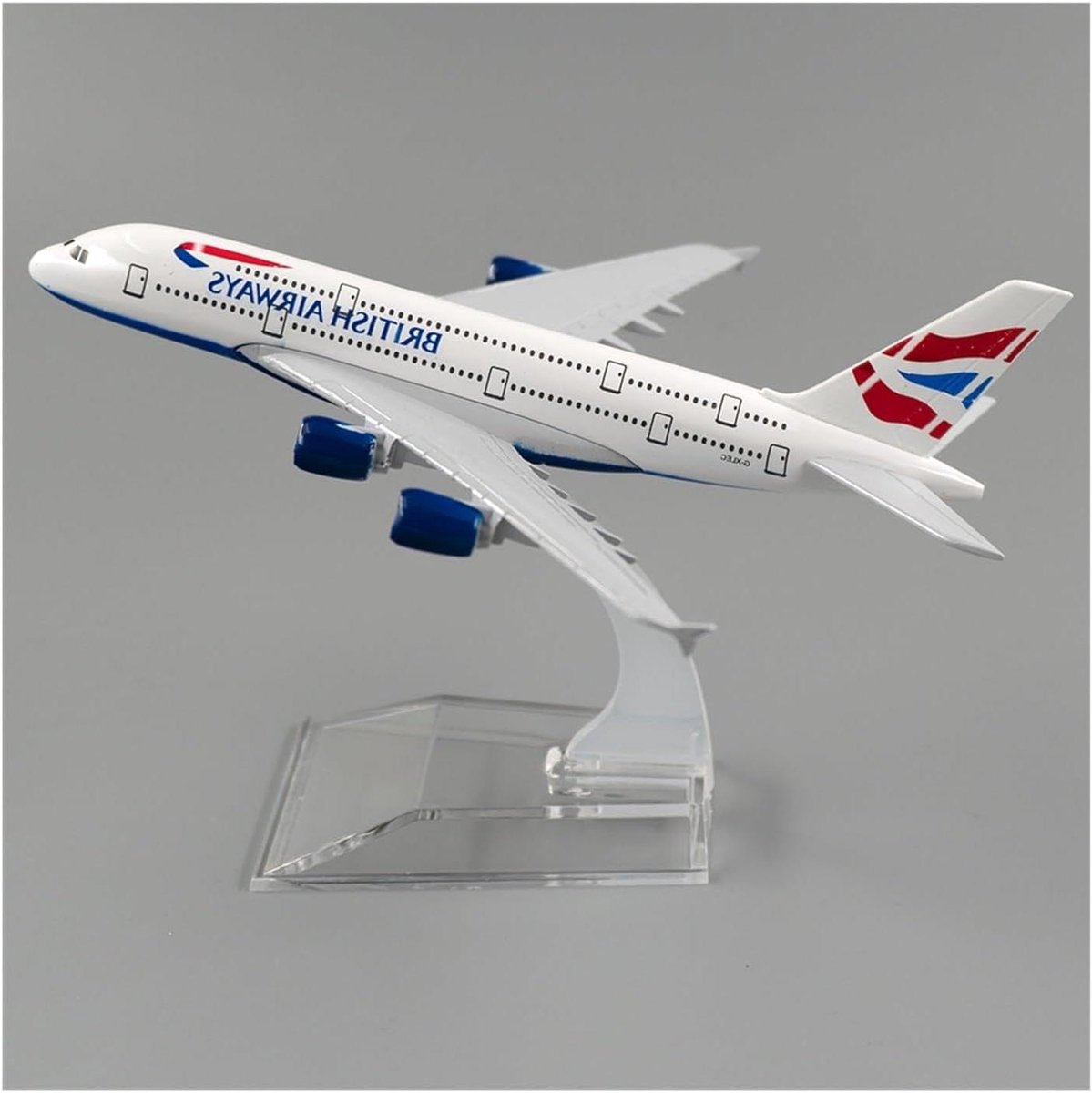 Vliegtuigmodel Airbus A380 - Schaalmodel Vliegtuig - Huisdecoratie - Gemaakt van Zinklegering - 1/400 - Wit