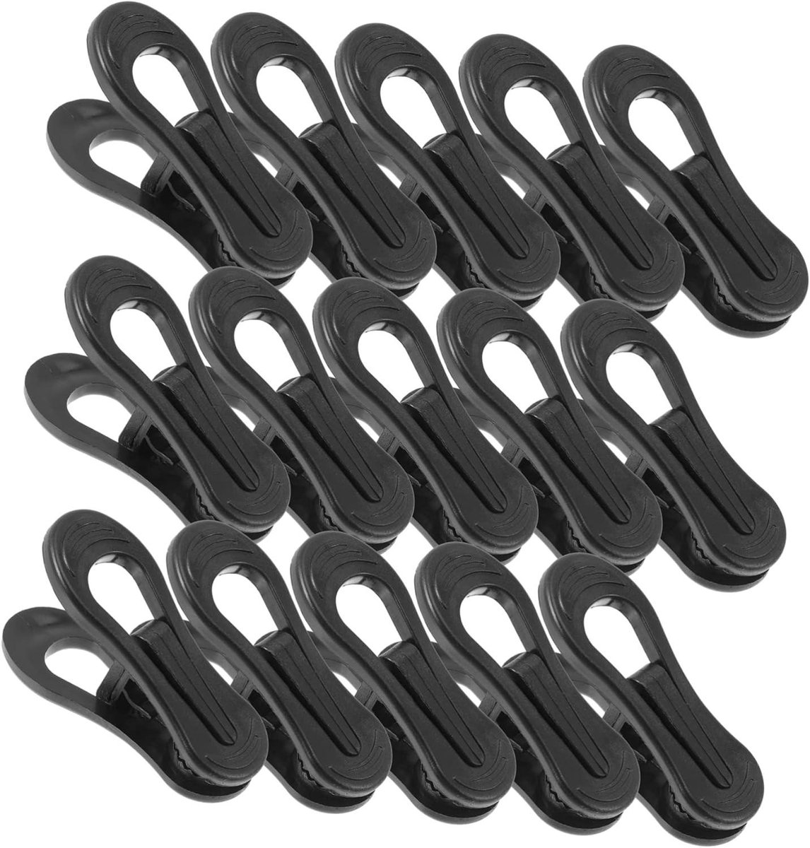Kledingclips - Hangerclips Wasknijpers - Kleding Organiseren - Gladde Randen - 7x4.4cm - Zwart