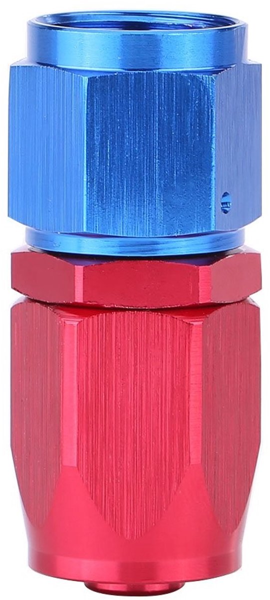 aladdien - Brandstofleiding - Oliekoeler Connector - Hoogwaardige Aluminium - Blauw Rood - Duurzaam - Geschikt voor Automobielprojecten - 0°