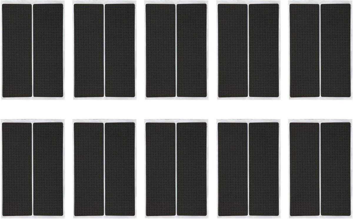 Stoelpootpads - Meubelpads Vloerbeschermers - Vloeren Beschermen - Zelfklevend Antislip Ontwerp - 10 Stuks - Zwart