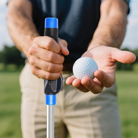 Golfgreeptrainer - Golfhulp Grip - Golfswing Verbeteren - Ergonomische Vorm - 15.5 cm - Blauw van Merkloos — afbeelding 3