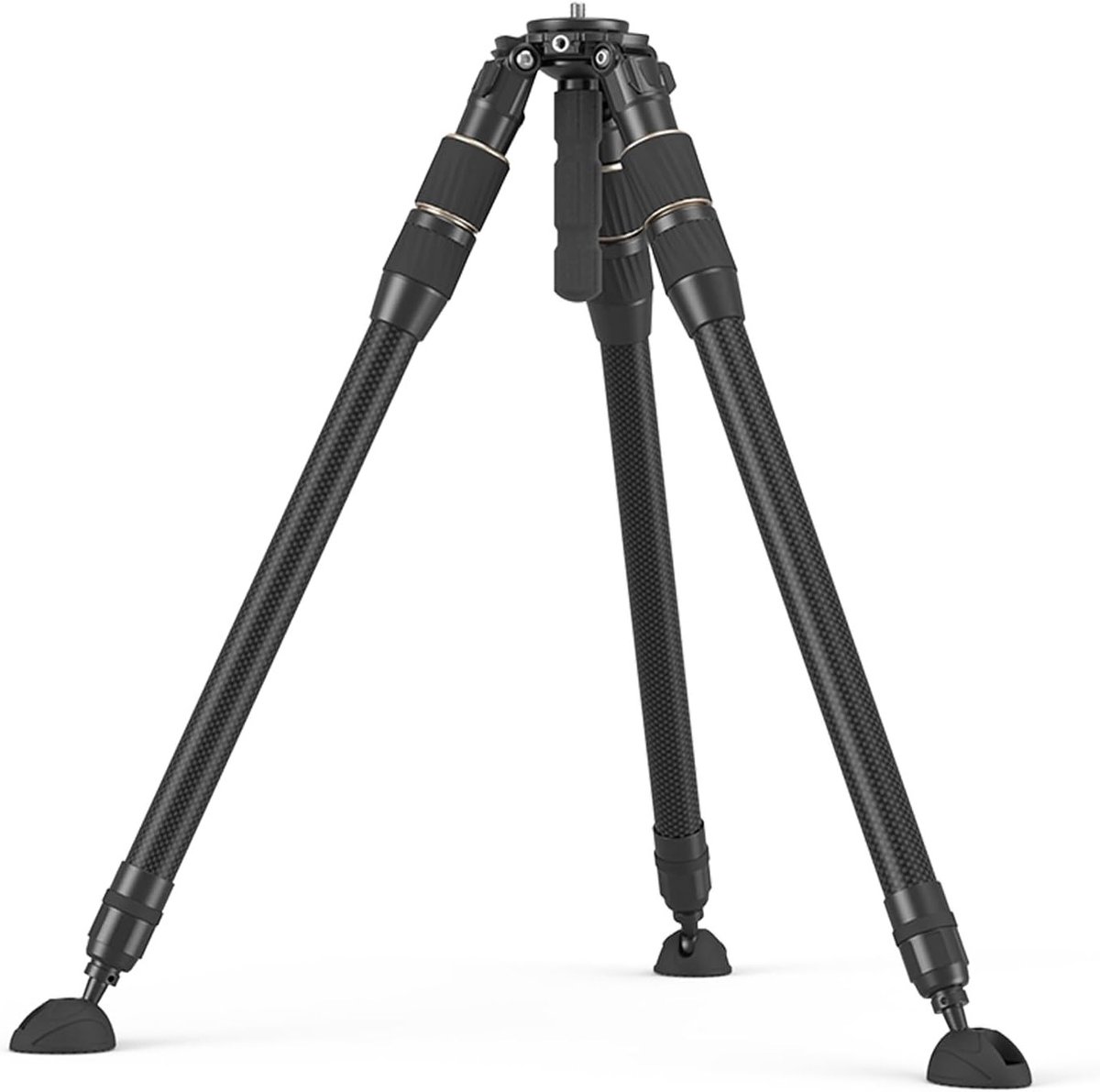Reisstatief van Carbon Fiber, 55'' Hoogteverstelbaar met Eén Draai, 65mm Bowl Adapter, Lichtgewicht en Maximaal 15kg Belastbaar voor DSLR en Camcorder