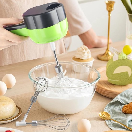 Compacte 4-in-1 Elektrische Voedselhakker en Mini Blender voor Groenten, Fruit en Vlees met USB Oplaadfunctie, Ideaal voor Koken en Bereiden van Maaltijden van Merkloos — afbeelding 3