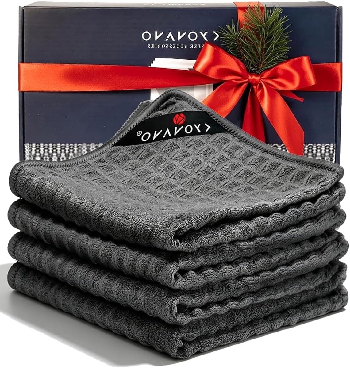Barista Accessoires Set van 4, 30x30 cm Schoonmaakdoeken voor Koffieapparatuur, Ideaal voor Stoompijp en Filtermachine, Hoge Absorptie en Duurzaam