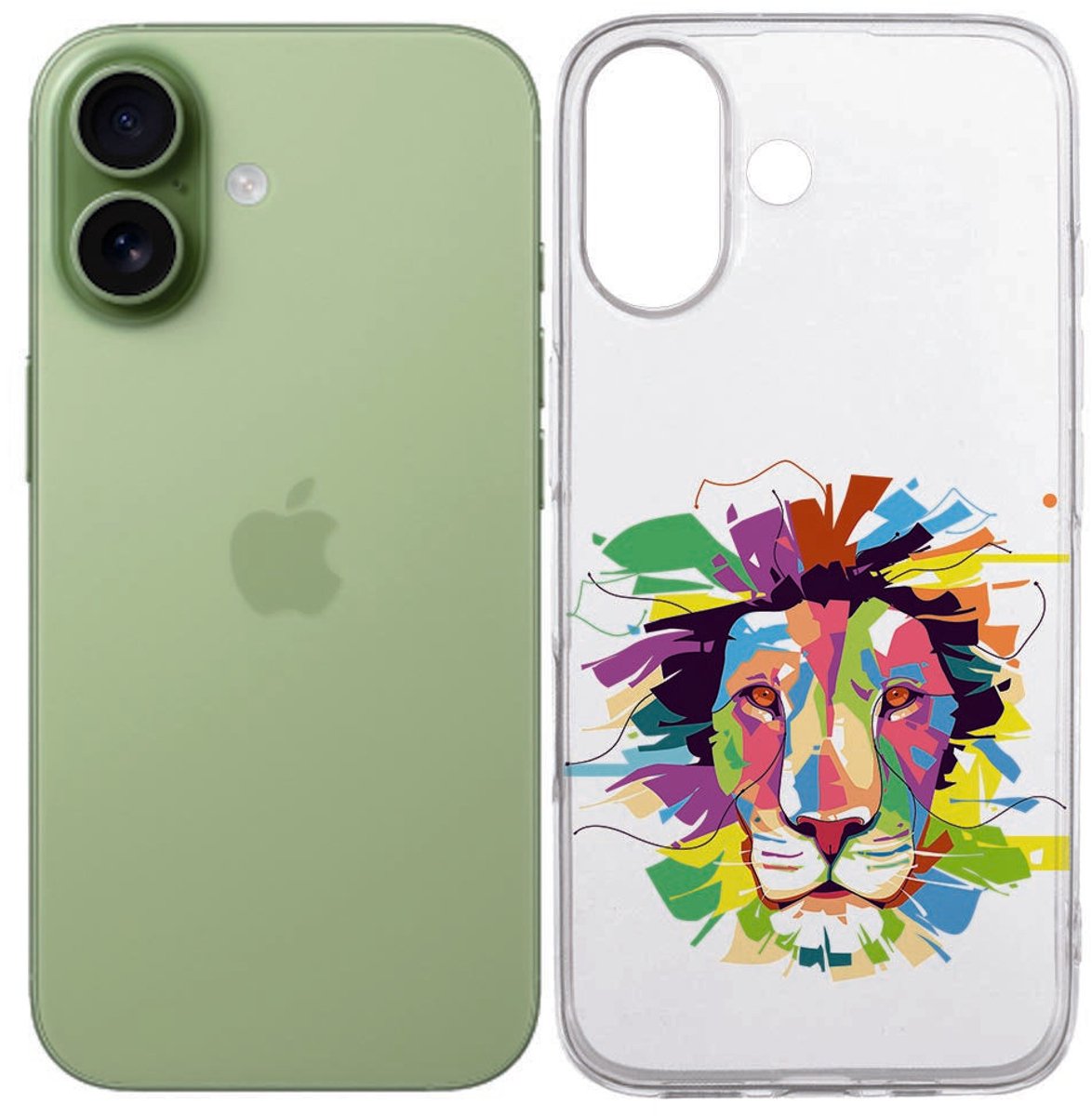 Lion Color Hoesje iPhone 17 – Siliconen Softcase