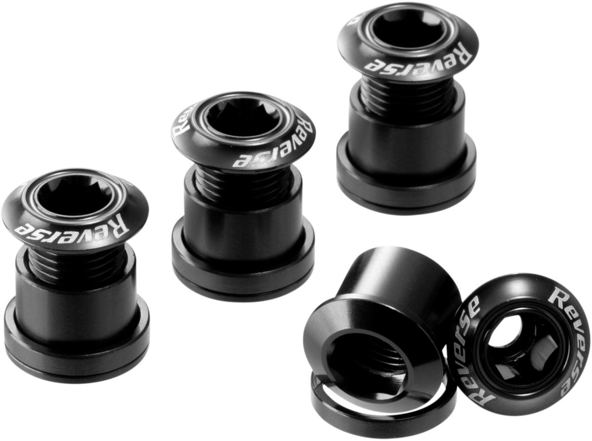 Reverse Chainring Bolt Set black