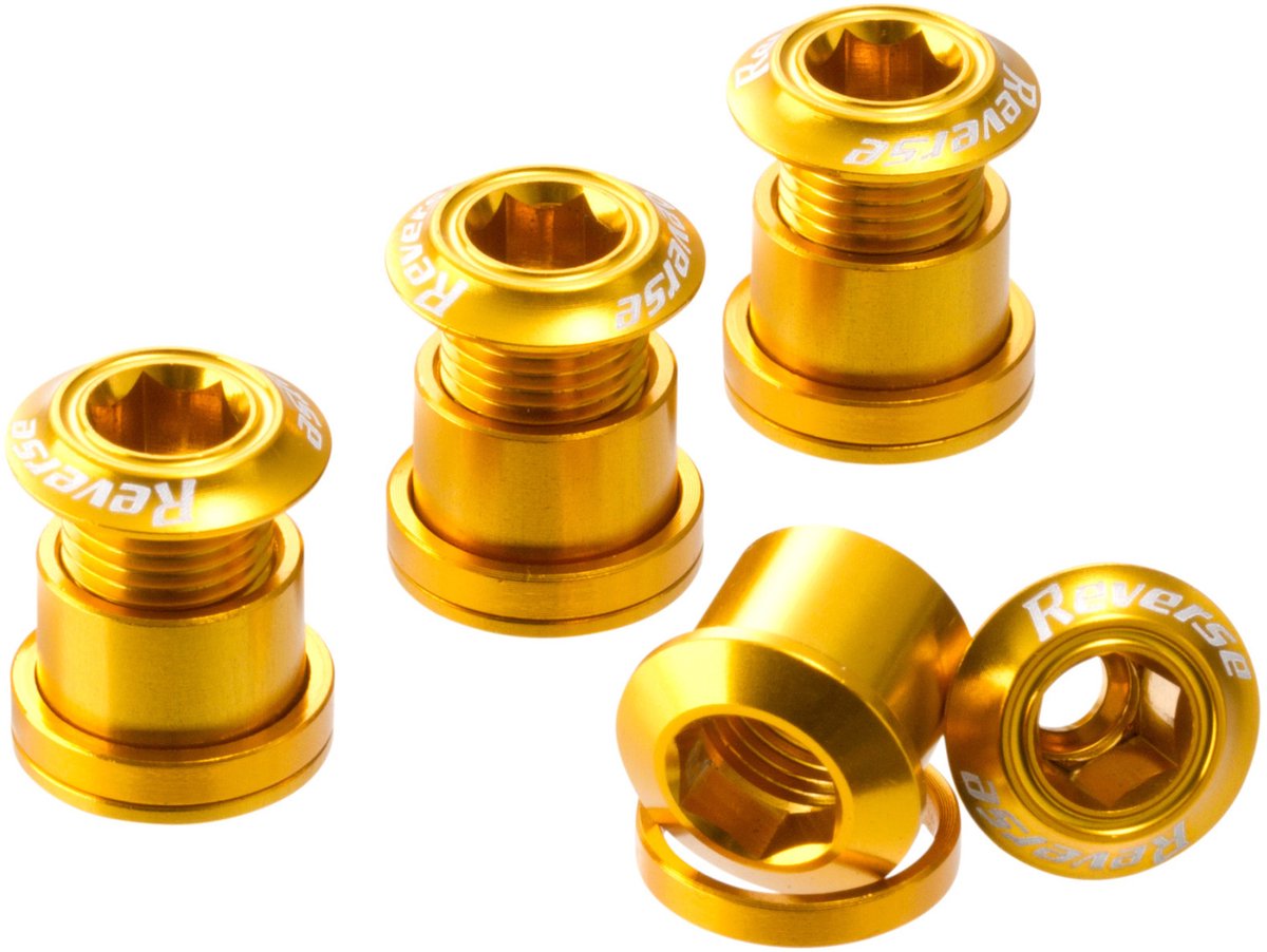 Reverse Chainring Bolt Gold - UNI
