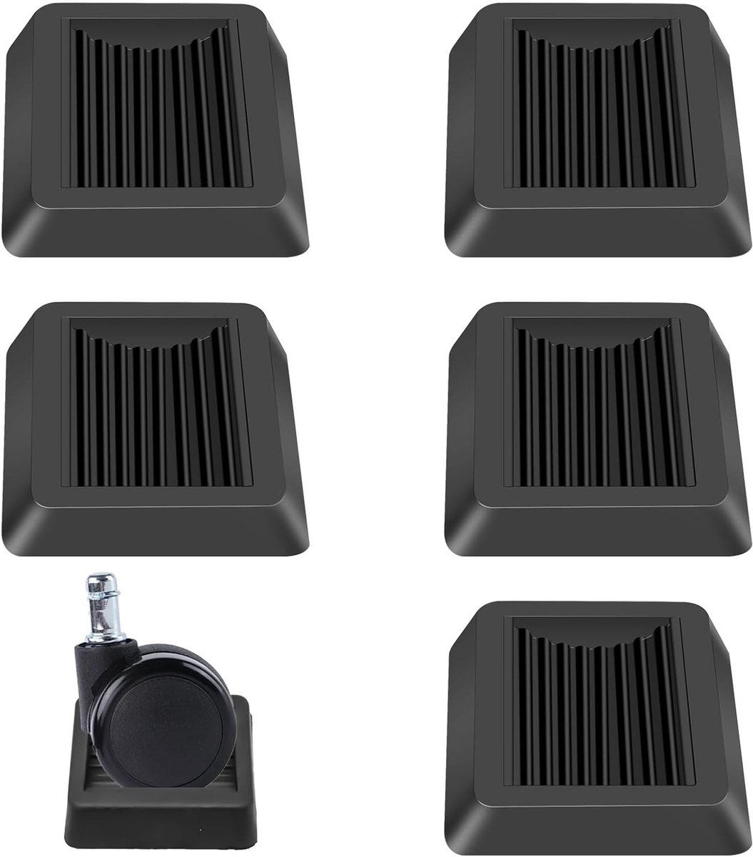 Set van 5 Antislip Rubber Coasters voor Meubels, Bescherming voor Vloeren, Ideaal voor Banken en Bedden