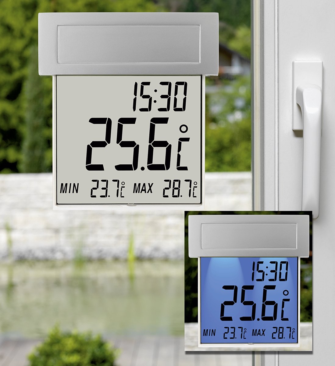 TFA Dostmann Vision Solar Thermometer Zilver