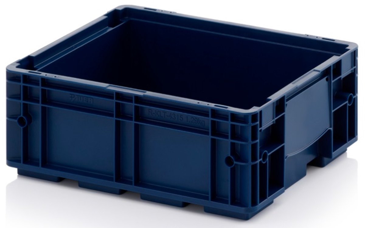 HHV Stapelbare boxen | Saffierblauw RAL 5005 | Lengte: 40cm |Hoogte: 14,7cm | Breedte: 30cm