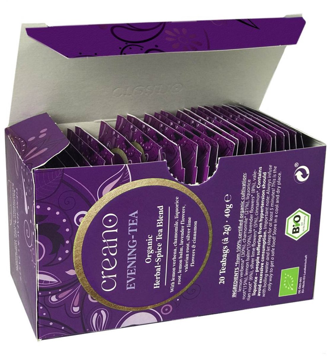 Tuana Kruiden - Avondthee - Evening Tea - (biologisch) 20 Stuks -
