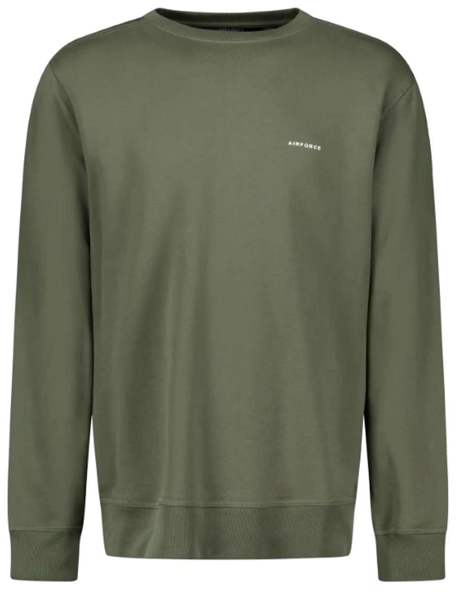 Basic Sweater Heren Beetle/White M
