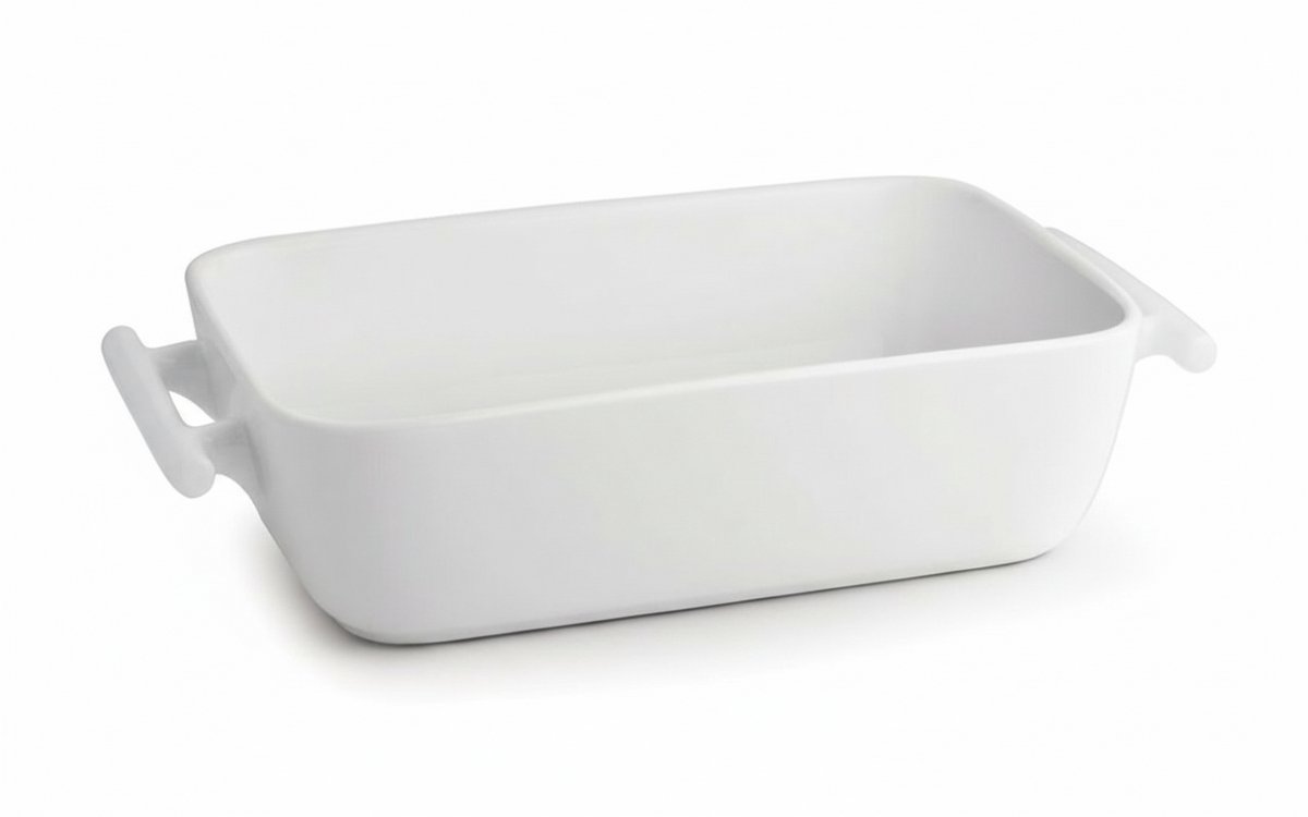 BonBistro Ovenschalen Yong Squito - Wit - 39 x 24 x 6 cm / 3.5 Liter - 2 stuks