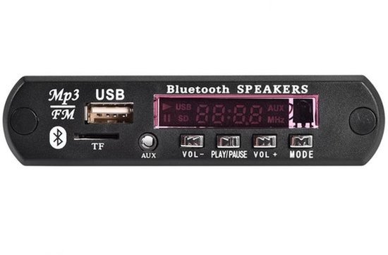 Draadloze Bluetooth Audio Module 12V MP3 WMA met TF USB Decoder Kaart Handsfree Auto Radio