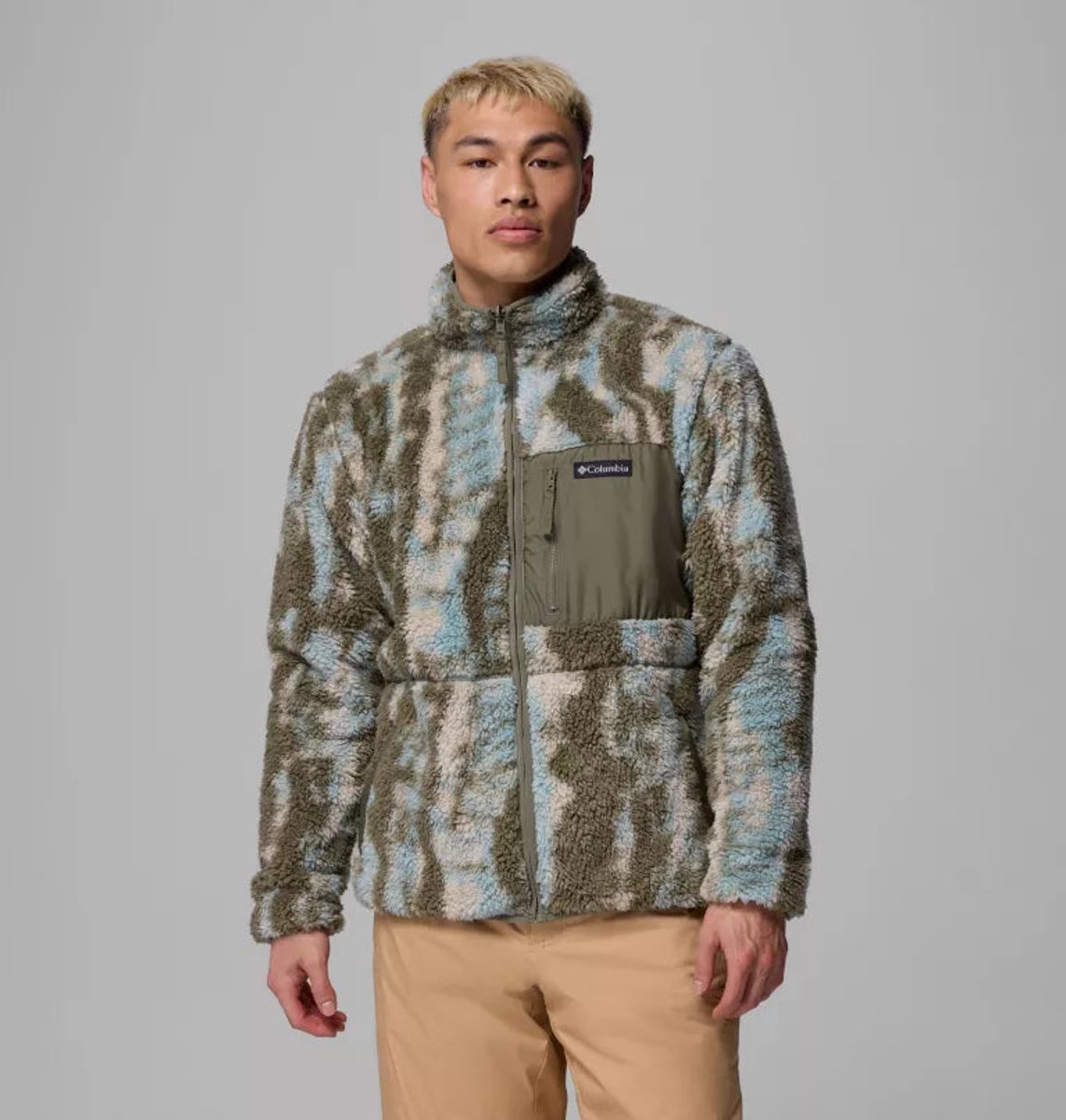 Columbia Winter Pass Reversible Sherpa Fleece Jacket S Groen