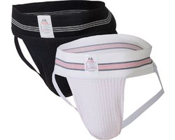 MM Sports The Original No. 10 Jockstrap 3 inch Multipack 1x Black + 1x White - MAAT L - Heren Ondergoed - Jockstrap voor Man - Mannen Jock