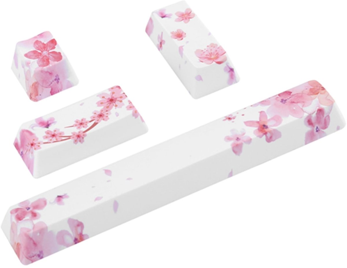 aladdien - DIY keycaps - Uniek kersenbloesempatroon - Vervangingskeycaps - Geschikt voor mechanisch toetsenbord - Kers