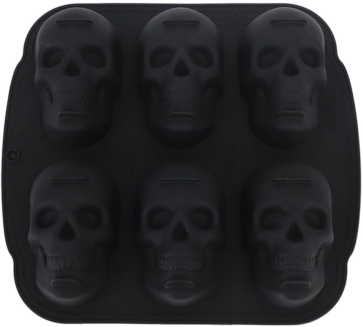 Tbest Halloween Skelet Hoofd Cakevorm - Antikleef Silicone Bakpan voor Griezels
