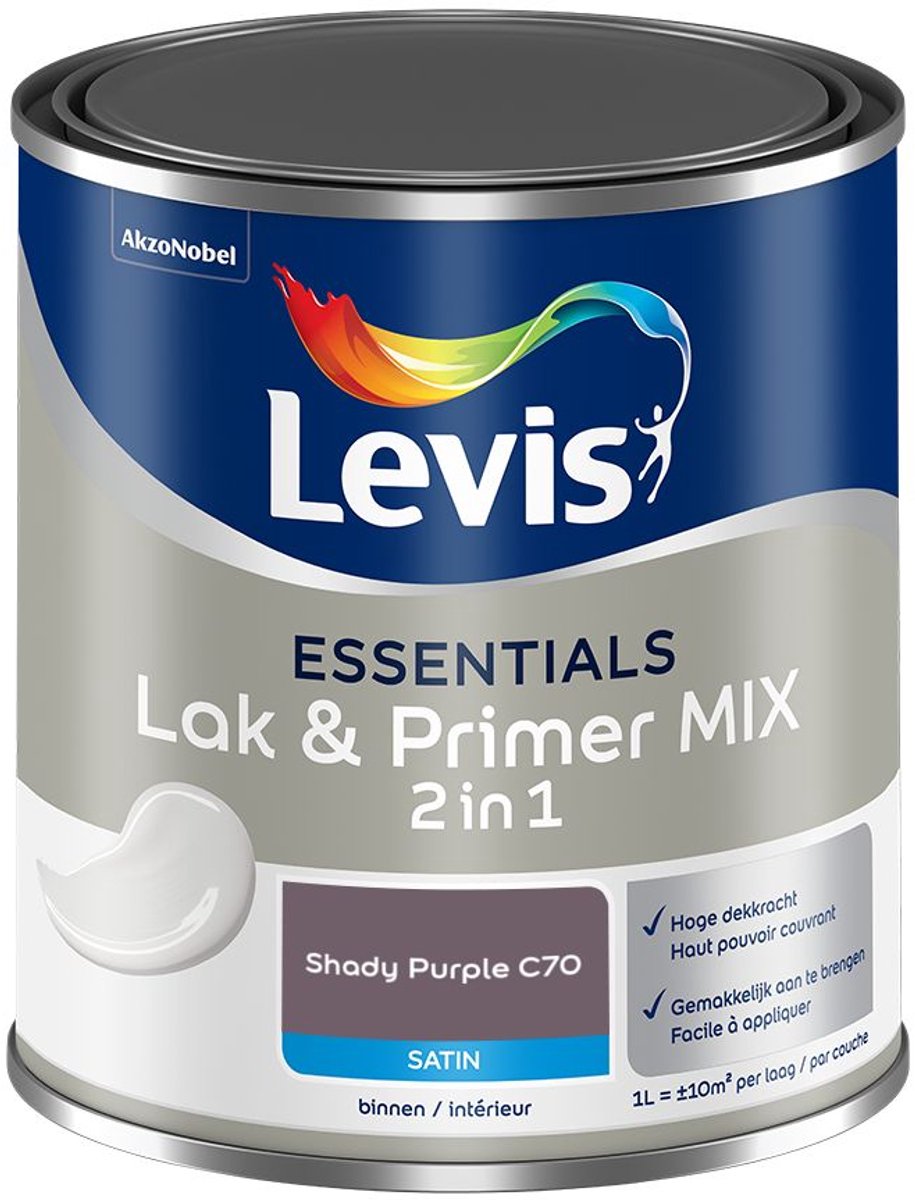 Levis - Essentials Lak & Primer Mix - Shady Purple C70 - 1 L