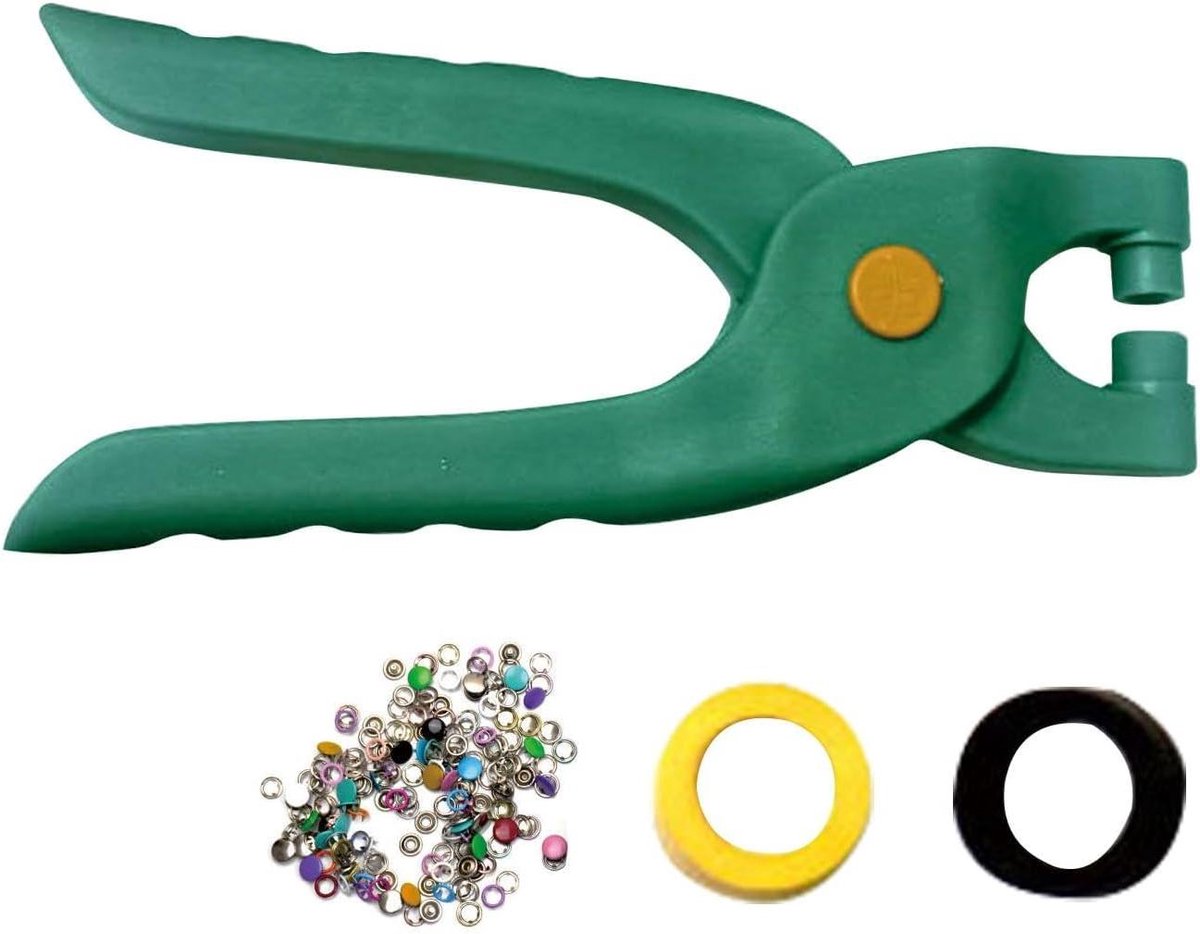 Oogjestang Set - Gereedschap voor Oogjes - Kleding Maken - Duurzaam ABS Materiaal - 27 x 20 x 2 cm