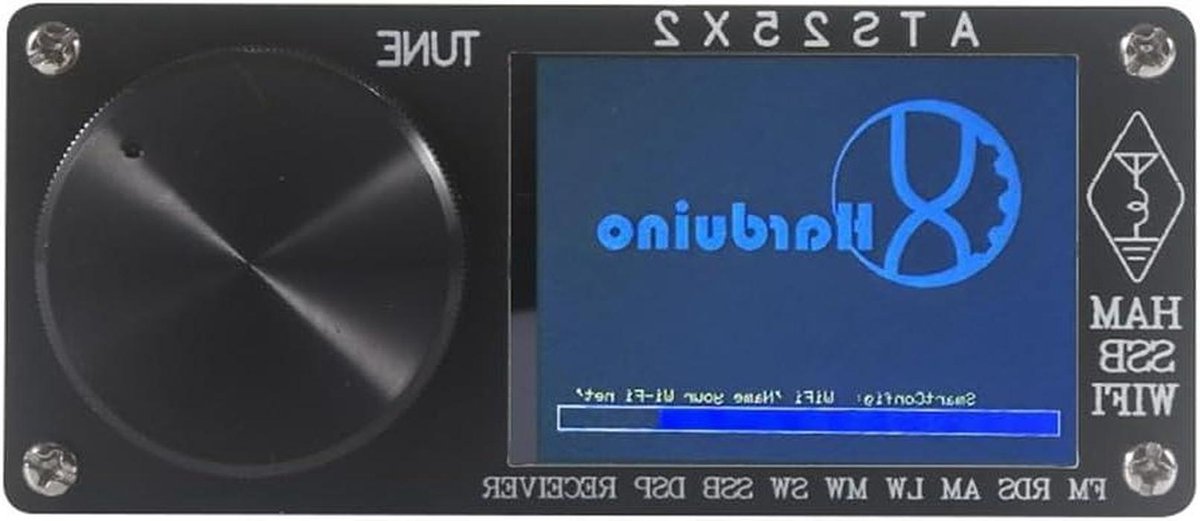 Radio Ontvanger - SDR Luisterapparaat - Wereldwijd Luisteren - 2.4-inch Kleuren Touchscreen - 16 x 15 x 5 cm - Zwart