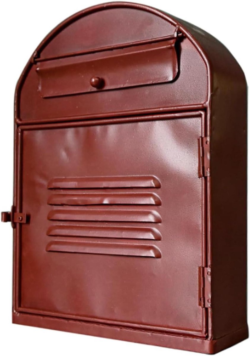 Brievenbus - Wand brievenbus - Post ontvangen - Retro stijl - 25 x 32 cm - Rood
