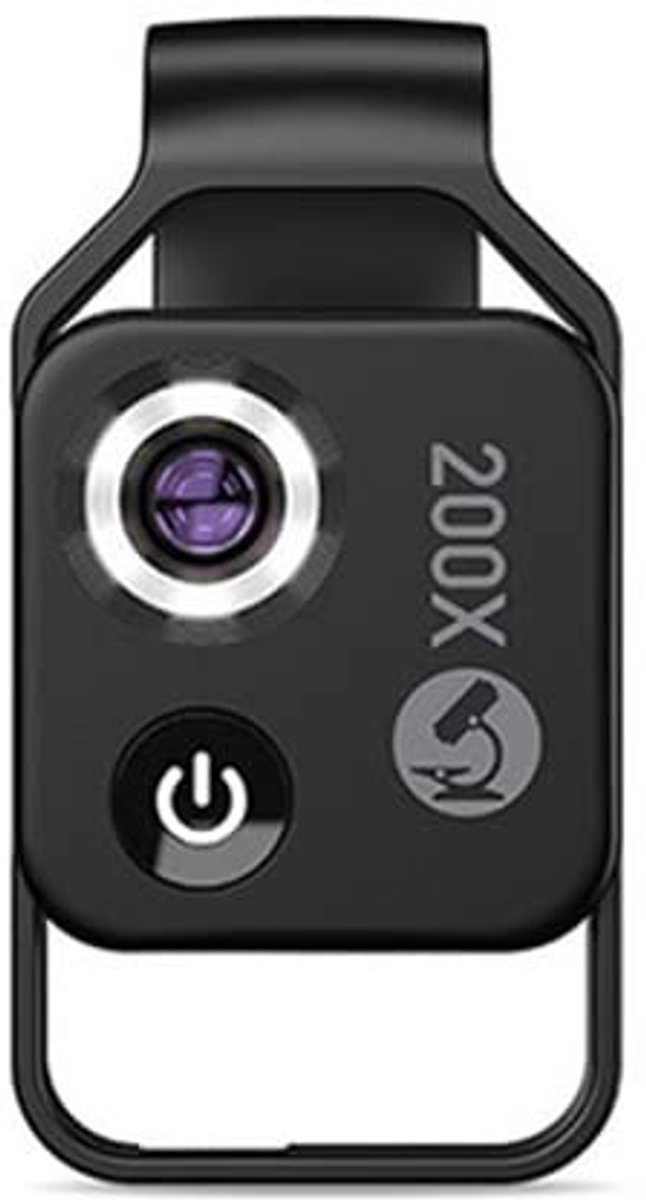 aladdien - Mini Telefoon Microscoop - 200x Vergroting - Compact en Draagbaar met Verlichting - Smartphone Accessoire - Ideaal voor Onderzoek - Gesch...