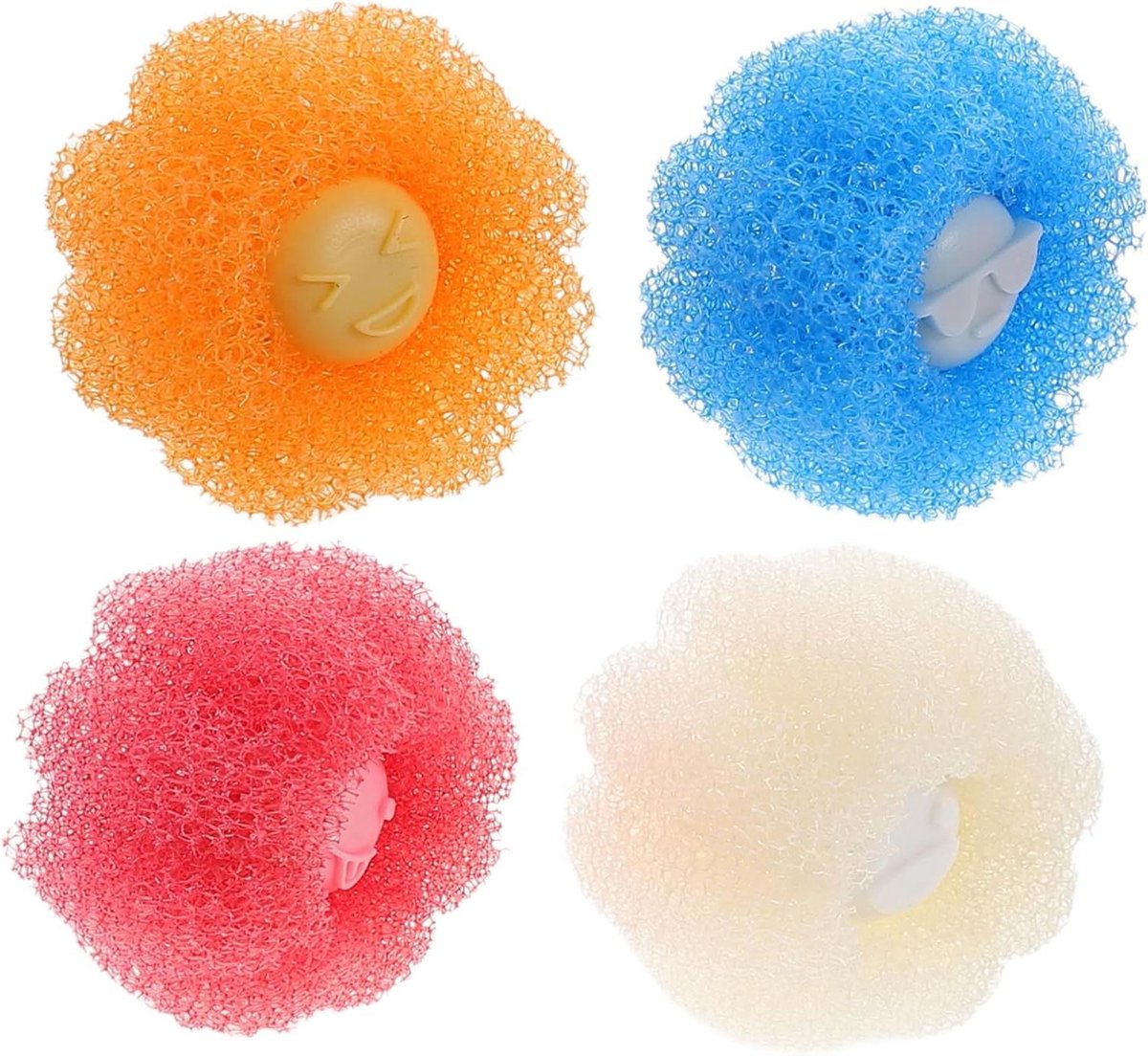 Huisdier Haarverwijderaar - Wasmachine Ballen - Kleding Reinigen - Anti-verstrikking Ontwerp - 4 Stuks - Multicolor