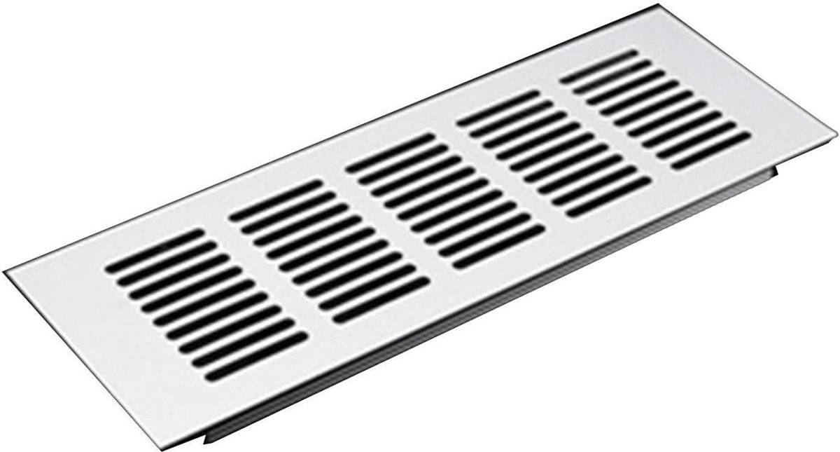 Luchtontluchtingsrooster - Ventilatierooster Geperforeerd - Ventilatie Kast - Aluminiumlegering - 15cm-60cm - Zilverkleurig
