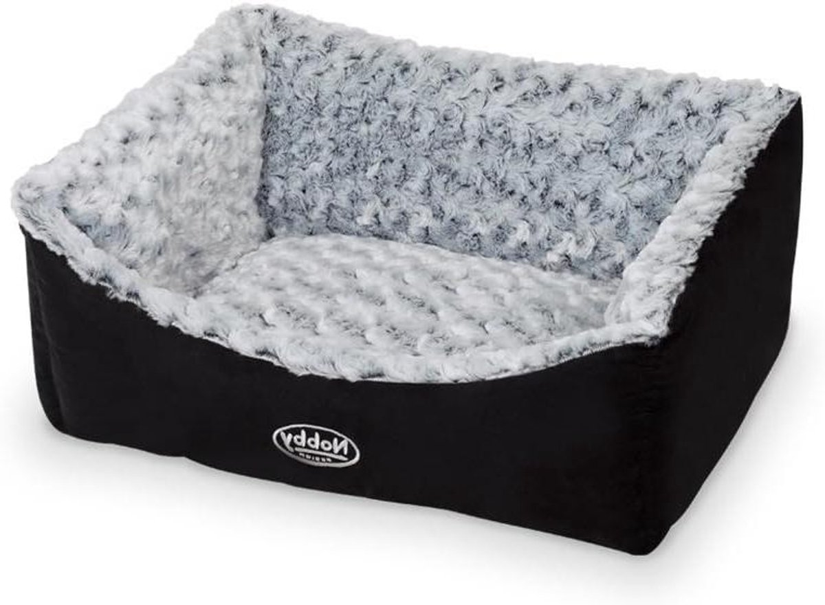 Huisdierbed - Hondenmand - Comfort voor uw hond - Omkeerbaar en wasbaar - 45 x 40 cm - Zwart